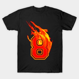 Burning Hot Sports Letter 8 T-Shirt